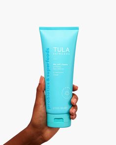 A cult favorite & #1 best-selling cleanser in the prestige market*, this refreshing gel-based face cleanser removes dirt, impurities & makeup without stripping or over-drying. Prebiotics, probiotic extracts & turmeric leave skin purified, clarified & balanced. Get ready for a good skin day, every day.*Source: The NPD Group, Inc. / U.S. Prestige Beauty Total Department, Classification, Dollar Sales, 12 months ending March 2022 Perfect Skin Routine, Probiotic Skin Care, Tula Skincare, Skin Quiz, Skin Cleanse, Acne Blemishes, Effective Skin Care Products, Skin Radiance, Toner For Face