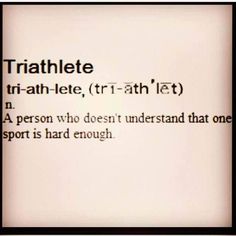 the words triathlete and tri - athlete are in black frames on a white wall