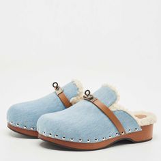 Hermes Blue Denim Carlotta Mules Size 37 Hermes Blue, Designer Fashion, Blue Denim, Cowboy, Fashion Design, Blue