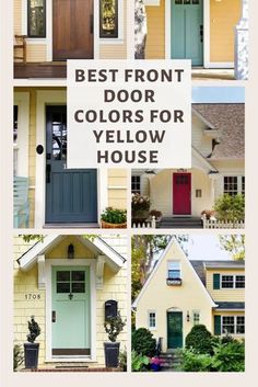 the front door colors for yellow houses