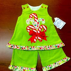 The Is A New With Tags From The Bailey Boys Angel Dress Outfit. It Is A Size 6 Month. “Candy Cane”. The Top If Fully Lined. Buttons At The Shoulders With Ruffles At The Hem. Pants Have Elastic In Waist And Ruffles At The Hem. Cute Cotton Holiday Sets, Cute Cotton Sets For Holidays, Fun Green Cotton Set, Playful Cotton Christmas Dress, Playful Cotton Sets For Holiday, Cute Cotton Holiday Dresses, Cotton Sets For Playtime During Holidays, Cotton Playtime Sets For Holiday, Playful Cotton Holiday Dress