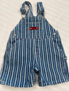 "Good condition/no issues / inseam approx 2 3/4\"/waist 10 1/2\"/length (shoulder straps fully extended to bottom leg) 19 1/2\"/Snap crotch for easy changing (53)" Oshkosh Overalls, Kids Overalls, Overall Shorts, Piece Of Clothing, Overalls, Gender Neutral, Rompers, Kids Outfits, Wardrobe