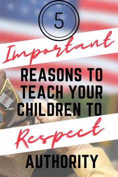 an older person's hand holding a wallet with the text 5 important reasons to teach your children to respect authority