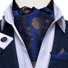 Color: ASC-2052 Mens Ascot, Cravat Tie, Style Gentleman, Ascot Ties, Necktie Set, Vintage Paisley, Tie For Men, Cufflink Set, England Fashion