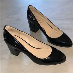 Beautiful Nine West Heels In New Condition! Size 7.5 Heel Approx. 2.75” Black Patent Leather W/Beautiful Block Heel See Photos For Details! Final Sale. Nine West Heels, Patent Leather Heels, Nine West Shoes, High Heel Pumps, Black Patent Leather, Nine West, Leather Heels, Pumps Heels, Shoes Women Heels