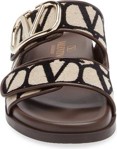 Valentino Garavani VLOGO Toile Iconographe Slide Sandal (Women) | Nordstrom My Shopping List, Designer Sandals, Sandal Women, Slide Sandals, Valentino Garavani, Shopping List, Fashion Ideas, Birkenstock, Womens Sandals