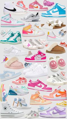 Preppy shoes!! #preppy #preppyshoes #nike #uggs #birkenstocks #nikeblazers #nikeblazersmid77 Pretty Sneakers, Preppy Gifts, Cute Nike Outfits, Trendy Shoes Sneakers, Preppy Shoes, Pretty Shoes Sneakers, All Nike Shoes