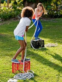 32 Of The Best DIY Backyard Games You Will Ever Play Summer Outdoor Games, Outdoor Party Games, Summer Camp Games, Backyard Activities, Fun Outdoor Games, Backyard Games, Camping Games