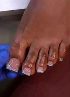 French Toe Nails, Pedicure Designs Toenails, Gel Toes