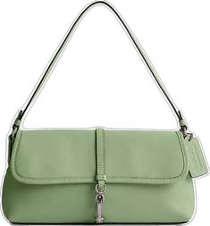 Green Rectangular Baguette Bag For Shopping, Green Tote Baguette Bag For Shopping, Green Shoulder Baguette Bag For Shopping, Green Satchel Baguette Bag For Shopping, Green Baguette Shoulder Bag For Shopping, Green Leather Tote Baguette Bag, Green Rectangular Baguette Bag With Removable Pouch, Green Top Handle Baguette Bag For Shopping, Elegant Green Square Baguette Bag