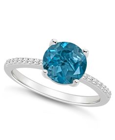 in stock London Blue Topaz, Beautiful Ring, Ralph Lauren Womens, London Blue, Blue Rings, Blue Topaz, Beautiful Rings, Sapphire Ring, Round Diamonds