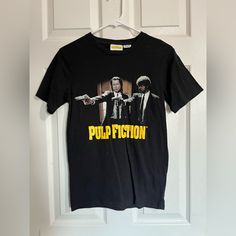 Pulp Fiction T-Shirt 3xs Never Worn But It Didn’t Have The Tag All Clothes Will Be Washed Before Being Shipped If Not Nwt Pulp Fiction T Shirt, Pulp Fiction, Cotton On, Black N Yellow, Graphic Tee, Colorful Shirts, Cool Outfits, Graphic Tees, Womens Tops