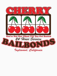 the cherry casino logo with three cherries on each side and two green leaves at the top