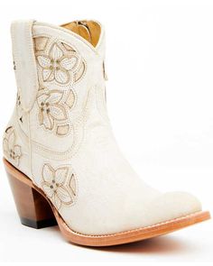 Embroidered Lily, Women's Cowboy Boots, Short Cowboy Boots, Ostrich Legs, Womens Cowgirl Boots, Boot Barn, Wedding Boots, Western Booties, Cowboy Boots Women