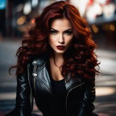 Red Head Character Inspiration, Black Hair To Red, Blue Red Hair Color, African American Hair, Long Red Hairstyles, Red Hair And Blue Eyes, Red And Black Hair Aesthetic, Brown Eyes Red Hair, Red Hair Goth