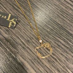 Nwt Officially Licensed Adjustable 16-18” White Hello Kitty Necklace Gift, Hello Kitty Necklace Aesthetic, Matching Hello Kitty Necklace, Hello Kitty Jewelry Necklaces, Gold Hello Kitty Necklace, Hello Kitty Bow, Hello Kitty Jewelry, Back Necklace, Locket Charms