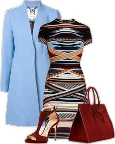 Matching Ideas, Abbott Lyon, Office Clothes, Women Bodycon Dress, Classy Work Outfits, Professional Attire, Pretty Clothes, Mansur Gavriel, Looks Chic