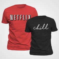 Couples Shirts Funny, Valentine Costume, Couple Shirt Design, Sadie Hawkins, Netflix Chill, Funny Couple Shirts