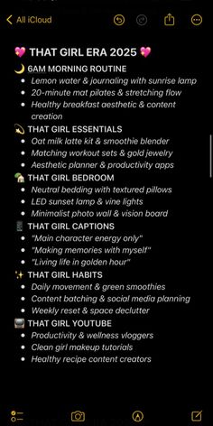 Bestie, your that girl era is calling, and it’s time to answer! 💅✨ This guide is packed with everything you need to glow up your vibe: from mastering the ultimate that girl aesthetic to nailing that girl breakfast and that girl dinner ideas. Get inspo for that girl hairstyles, must-try that girl makeup, and deep-dive into that girl journal prompts to slay your that girl 2025 goals. Ready to step into your main character energy? Click now and let’s glow! 💖✨ Girl Dinner Ideas, Girls Room Organization, Girl Breakfast, Glow Up Guide, Main Character Energy, Practicing Self Love, Exam Motivation, Minimalist Photos, Aesthetic Content