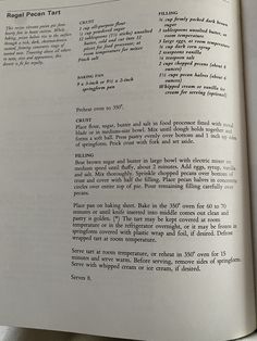 an open book with instructions on how to cook