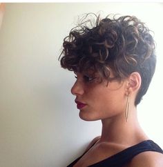 Tomboy Hairstyles, Curly Pixie Cuts, Hair 2018, Cute Hairstyles For Short Hair, Short Haircut