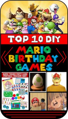 top 10 diy mario birthday games for the nintendo fanatics in your life