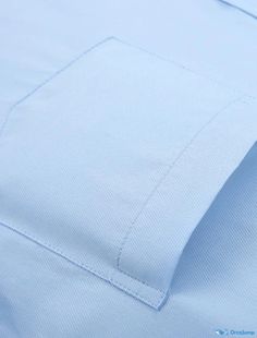 OrcaJump - Mens Solid Light Blue Button Down Shirt for Everyday Wear, Business Formal and Casual Comfort Blue Office Shirt With Pockets, Blue Business Shirt With Pockets, Business Blue Shirt With Pockets, Blue Tops With Pockets For Business, Wedding Tops, French Cuff Shirts, Buttoned Shirt, Graduation Outfits, Work Clothing