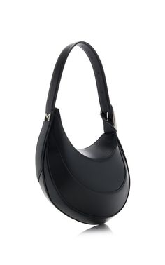 Spiral Medium Leather Shoulder Bag By Mugler | Moda Operandi Notes Craft, Logo Stamp, Cute Bags, Medium Bags, Black Media, Moda Operandi, Leather Shoulder Bag, The Black, Designer Fashion