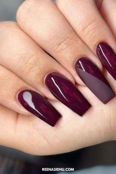 Taste the trend with our irresistible Cherry Mocha Nail Designs! Get inspired and create stunning nail art that you can't resist flaunting. #CherryMochaNailDesigns #NailArtInspiration #TrendyNails Cherry Mocha Nails, Half Moon Nails, Moon Nails, Brown Nails