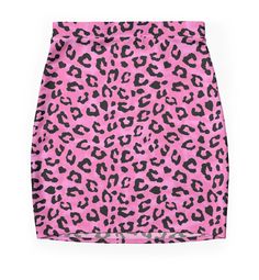 Super stretchy and durable polyester mini skirt. Vibrant, high-quality sublimation print across the front and back. Size range XXS-2XL. Cheetah / Leopard print skin graphic pattern in black and pink. Wildcat lover’s design. This trending animal skin is very chic and girly. Pink Leopard Skirt, Fitted Mini Skirt With Graphic Print, Trendy Fitted Printed Skirt, Fitted Mini Skirt With Print, Printed Fitted Mini Skirt, Fitted Printed Mini Skirt, Cheetah Skin, Oc Outfits, Print Mini Skirt