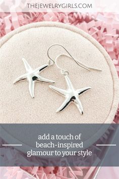 Dazzle in the brilliance of the sea with our Shiny Starfish Earrings! 🌟✨ Crafted in sterling silver, these earrings capture the essence of the ocean with a gleaming finish. Perfect for adding a touch of coastal charm to any outfit, let these starfish earrings be your go-to accessory for a radiant and stylish look. Dive into the beauty of the sea every time you wear them! 🐚💖 #ShinyStarfishEarrings #OceanInspiredJewelry #CoastalChic