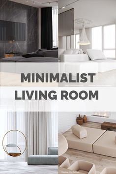 the minimalist living room is clean and organized