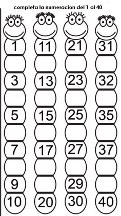 the numbers 1 - 10 with faces and eyes are arranged to form a number line