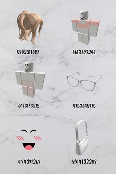 the different types of hair and glasses are shown in this graphic style, with numbers on them