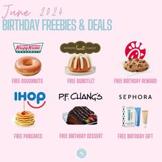 HUGE List of Birthday Freebies | Get Free Stuff on your Birthday Things To Put On Ur Birthday List, Birthday Food Freebies, Places Where You Get Free Stuff On Your Birthday, Birthday Freebies Canada, Birthday Freebies List 2024, Birthday Freebies List, Things For Birthday, Things To Do On Your Birthday