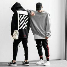 Hip Hop Sweatpants, Best Streetwear Brands, Streetwear Collection, Men Street, Korean Men, Urban Outfits, Fashion Mode, Men Looks, Streetwear Outfit