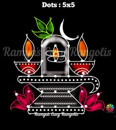 an artistic design with candles and flowers for diwaling on the occasion of diwaling