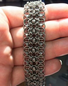 Barreled byzantine Chainmaille Patterns, Chainmaille Jewelry Patterns, Chain Maille Patterns, Chainmail Patterns, Jump Ring Jewelry, Chainmail Bracelet, Chainmail Jewelry, Woven Ring, Chainmaille Bracelet