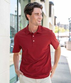 Step up your casual look with our Next Level Performance Polo in University Red! The perfect men's performance polo shirt to tackle your next adventure in comfort. Buy now and elevate your style! Brandon is 6’0” and is wearing a medium Next Level Performance Polo in University Red. Athleisure Accessories, Flannel Sweatshirt, Resort Shirt, Swimwear Shorts, Lounge Shorts, Perfect Man, Tee Dress, Pullover Sweatshirts, Outerwear Women