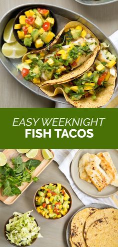 plate of fish tacos with mango salsa, cabbage slaw, and lime garnishes Avocado Fish, Easy Fish Tacos, Mango Avocado, Fish Tacos Recipe, Single Serving Recipes, As You Like It, Cabbage Slaw