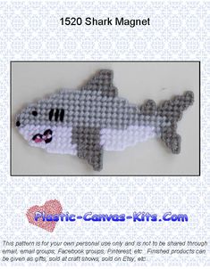 an image of a shark made out of crochet