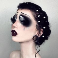 Drag Makeup, Alternative Makeup, Cool Makeup Looks, Dope Makeup, Edgy Makeup, Goth Makeup, Sfx Makeup, Clown Makeup