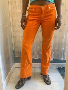 "SUPER RARE - Vintage corduroy VERSACE low rise pants Great condition- super cool brand tag on back Size Flat: Waist: 14.5\" Hips: 16.5\" Inseam: 20\" Ankle Opening: 7.5\" MESSAGE ME WITH ANY QUESTIONS!! XOXO" 90s Style Mid-rise Pants For Fall, Retro Full-length Corduroy Pants, Retro Full Length Corduroy Pants, Retro High-waist Corduroy Pants, Retro Corduroy Pants For Spring, Retro Spring Corduroy Pants, Fitted Full Length Corduroy Jeans, Retro Wide Leg Corduroy Bottoms, Retro Fitted Corduroy Pants