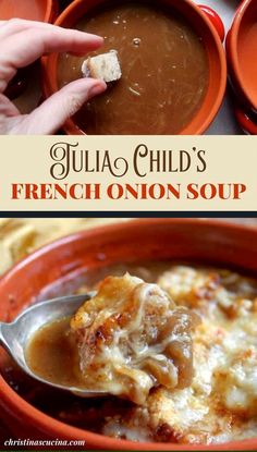 Experience a delightful twist on the classic French Onion Soup, inspired by Julia's timeless approach, with a few unique touches of our own. Best French Onion Soup, Classic French Onion Soup, French Soup, French Onion Soup Recipe, Onion Soup Recipes, Stew Chicken Recipe, Confort Food, Recipe Vegetarian, Comfort Soup