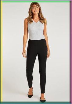 These women's trousers are the perfect update for your collection of smart wardrobe essentials. In a Bengaline fabric featuring a slim leg pull on design, these trousers will make an ideal base for any professional look. Bbq Outfits, Chic Office Wear, Smart Wardrobe, Fashion 23, Celebrity Style Icons, Smart Trousers, Minimalist Wardrobe, On Design