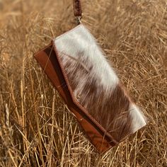 Due West Clutch Leather Accessories Diy, Cowhide Clutch, Western Bag, Smaller Waist, New Best Friend, Western Leather, Envelope Clutch, Leather Projects, How To Make Handbags