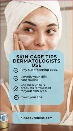 By incorporating these dermatologist-approved skin care tips into your daily routine, you can help maintain healthy, radiant skin and minimize the risk of common skin problems and premature aging.

🌐 https://ninaspurebliss.com/

#ninaspurebliss #brambleon #soaplover #nourishyourskin #handmadebathproducts #plantbasedskincare Lip Care Tips, Tighten Facial Skin, Skincare For Oily Skin, Plant Based Skincare, Tanning Bed, Handmade Bath Products, Skin Problems, Radiant Skin, Facial Skin