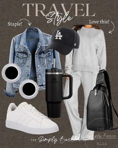 Classy Mom, Katie Sturino, Travel Attire, Stylish Outfits Casual, Fashion Travel Outfit, Lounge Outfits, Vacation Fashion, Tennis Shoes Outfit, Woman Dresses