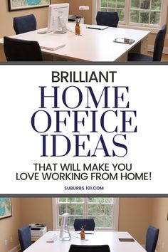 the words brilliant home office ideas that will make you love working from home