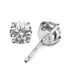 PRICES MAY VARY. Stud Earrings Size : 4mm(0.6ct), 5mm(1.0ct), 6mm(1.5ct), 7mm(2.6ct), The Butterfly Buckle Add Extra Protection for You.-your Sterling Silver Stud Earrings Will Always Be Sparkly and Never Tarnish. Solid Sterling Silver Stud Earring Material: 18k White Gold Plated Round Cut 925 Sterling Silver Stud Earrings with 7A+ Cz , All Our Materials Are Lead Free, Nickle Free and Hypollallergenic. Anti-tarnish And Anti-allergy. Posts Are Double Notched for Extra Security. Diamond Ahead Desi Earrings Studs Diamond, Fake Diamond, Cubic Zirconia Earrings, Zirconia Earrings, Diamond Stud Earrings, Diamond Stud, Stud Earrings Set, Sterling Silver Studs, Sterling Silver Earrings Studs